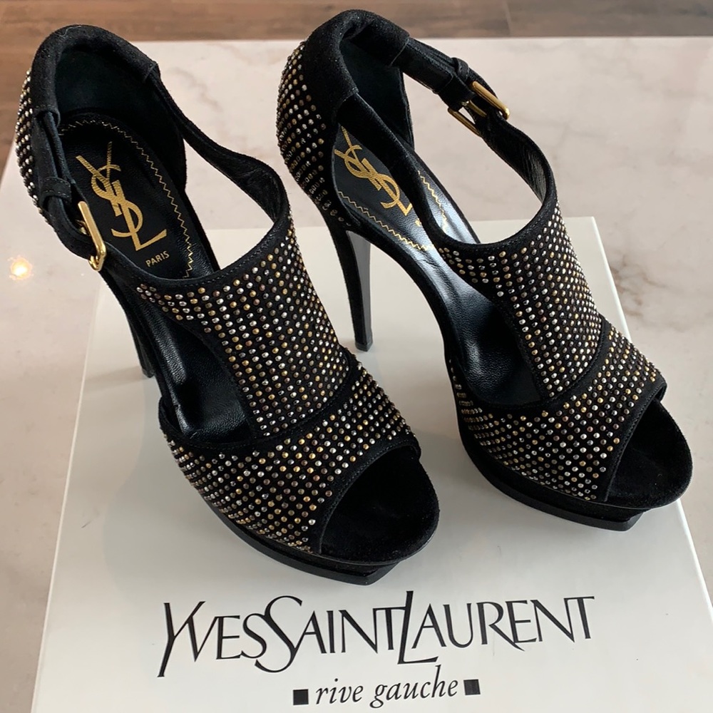 YSL Tribute T Strap Heel